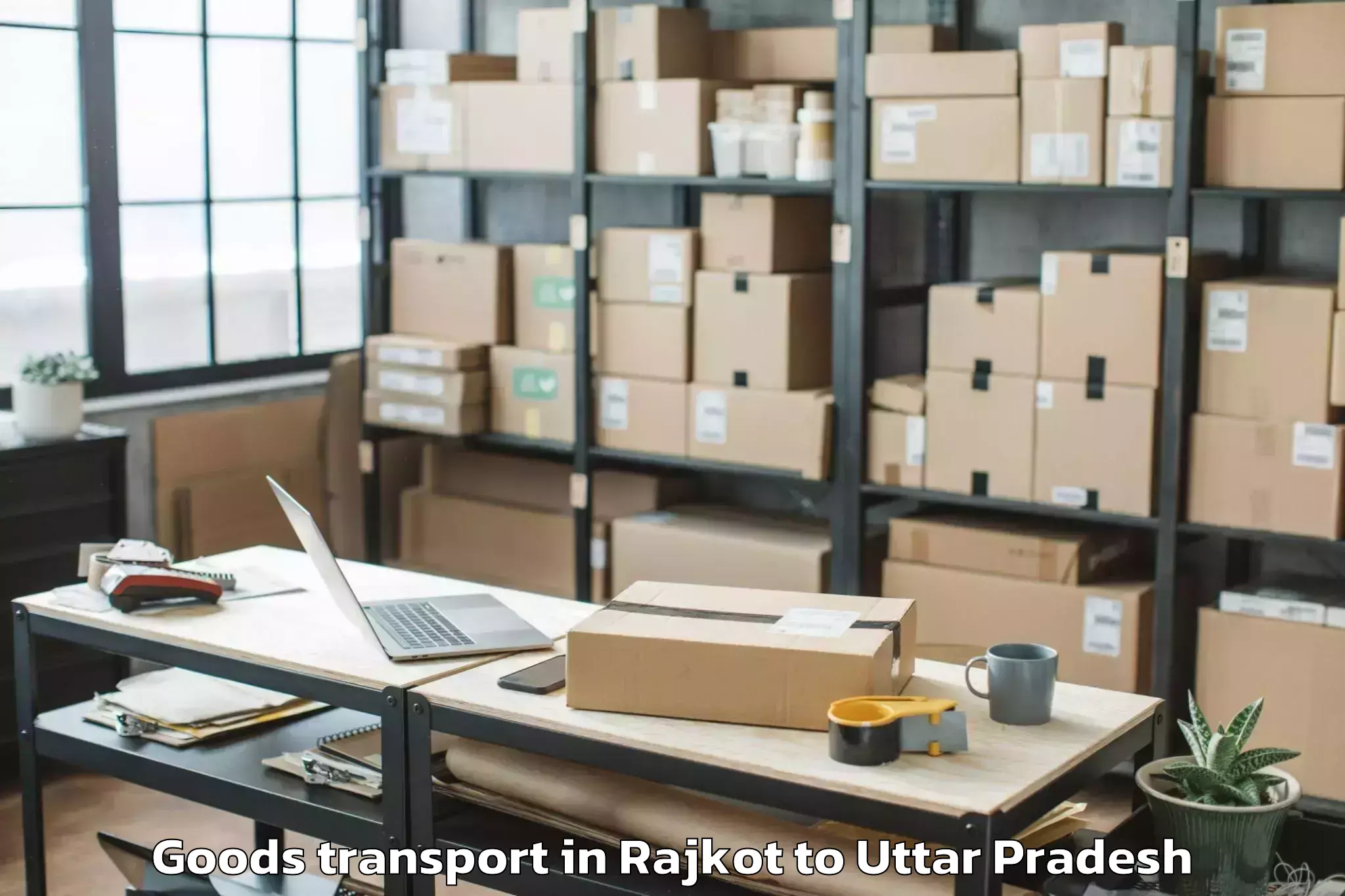 Expert Rajkot to Budaun Goods Transport